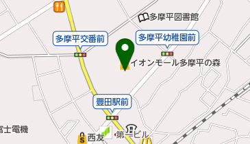 講談社こども教室 イオンモール多摩平の森店の地図画像