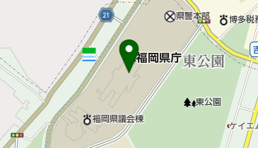 西日本シティ銀行 福岡県庁の地図画像