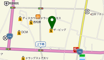 ワッツ 鴨島ザ・ビッグ店の地図画像
