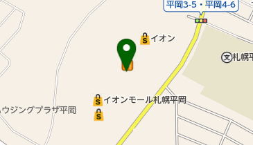 老舗あづみ 平岡店の地図画像