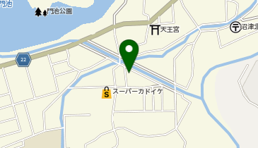 スーパーカドイケ 本店」(沼津市-その他スーパー-〒410-0022)の地図
