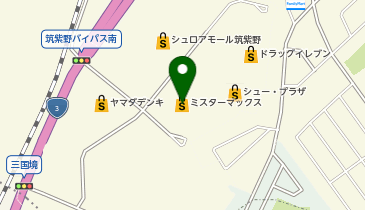 西日本シティ銀行 シュロアモール筑紫野の地図画像