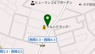 3Q CUT(サンキュー カット) 西岡3条2丁目店の地図画像
