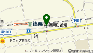 西日本シティ銀行 篠栗町役場の地図画像