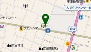 3Q CUT(サンキュー カット) 王塚台店の地図画像