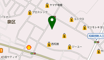 Mac-House (マックハウス) ヨークタウン市名坂店の地図画像