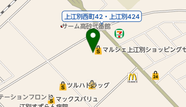 クイックカットBB 上江別店の地図画像