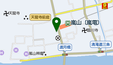 茶房こげつ 嵐山店の地図画像