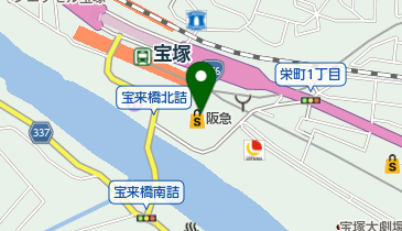 鼓月 阪急宝塚店の地図画像