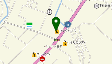 Mac-House (マックハウス) 宇和島店の地図画像