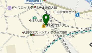 大崎ウィズタワーの地図画像