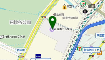 帝国ホテルアーケードの地図画像