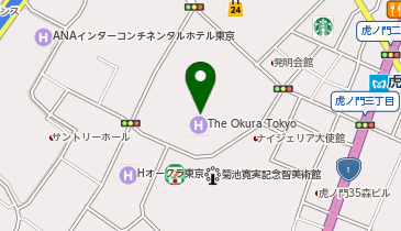 The Okura Tokyo(ジ オークラ トウキョウ) ショッピングアーケードの地図画像