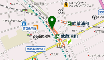Beans武蔵浦和(ビーンズ武蔵浦和)の地図画像