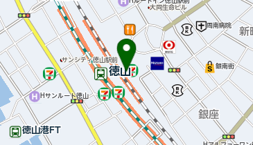 果子乃季 徳山駅店の地図画像
