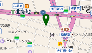 酒のソクハイ スーパーマック 北新地本店の地図画像