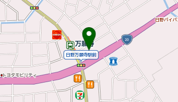 Paseos(パシオス) 日野万願寺店の地図画像