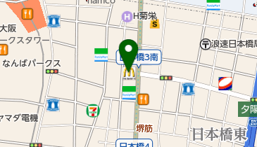 ポポンデッタ 大阪日本橋店の地図画像