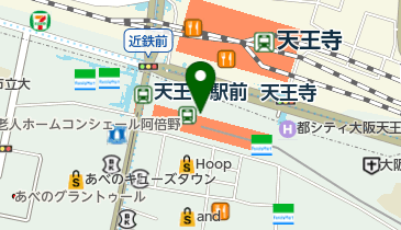 ポポンデッタ 近鉄あべのハルカス店の地図画像