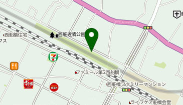 西船近隣公園 トイレの地図画像