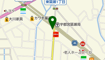 おたからや 宇都宮簗瀬店の地図画像
