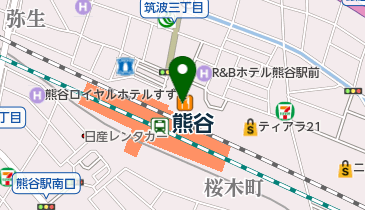 熊谷駅ビル・AZ(アズ熊谷)の地図画像