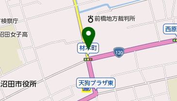 メガネのイタガキ 沼田材木町店の地図画像