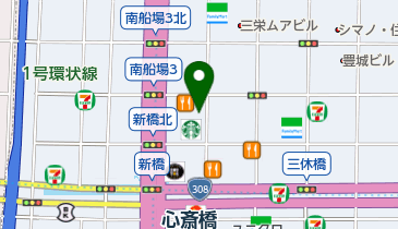 PARTS CLUB(パーツクラブ) 心斎橋店の地図画像