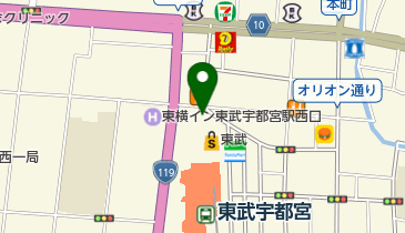 おこわ米八 東武百貨店 宇都宮店の地図画像