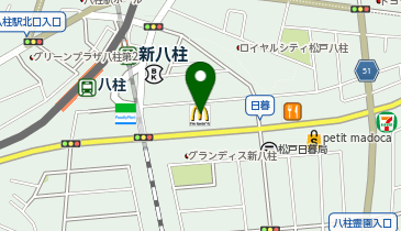 ミルフローラ 八柱店の地図画像