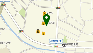 ミルフローラ マーサ21正木店の地図画像
