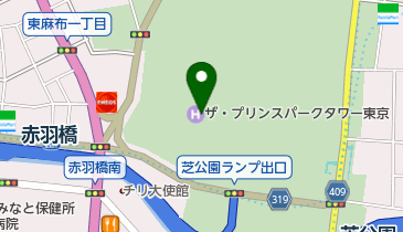 ABISTE(アビステ) プラザ ザ・プリンス パークタワー東京店の地図画像
