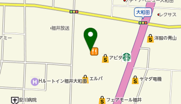 ミルフローラ アピタ福井大和田店の地図画像
