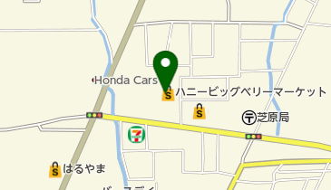 ハニーBig Belly MARKET(ビッグベリーマーケット) 芝原店の地図画像