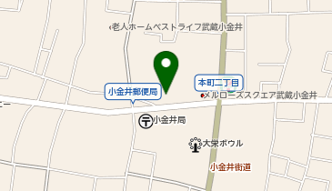 ペットフォレスト小金井店の地図画像