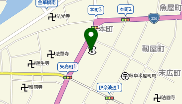 十六銀行 エイティエム統括支店の地図画像