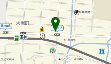 十六銀行 本店営業部田神出張所の地図画像