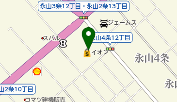 セイハ英語学院 イオン旭川永山店の地図画像