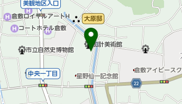 倉敷民藝館ミュージアムショップの地図画像