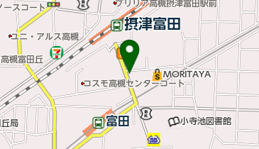 てこや 摂津富田店の地図画像