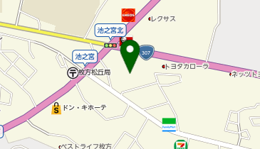 パチンコ 天一の地図画像