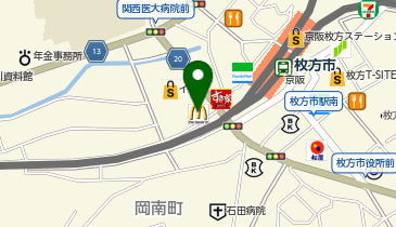 もみほぐしスペースダイコク 枚方ビオルネ店の地図画像