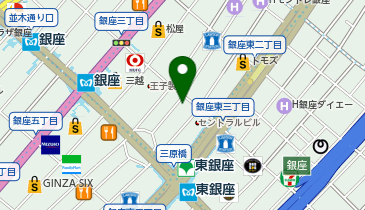 香十 銀座 本店の地図画像