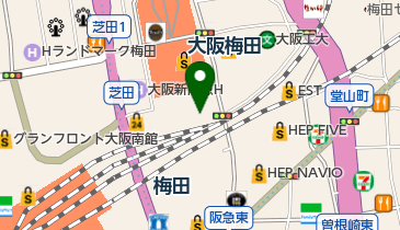 ANASTASIA MIARAY(アナスタシア ミアレ) 阪急17番街店の地図画像