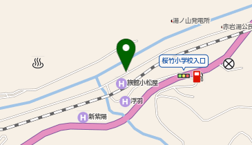 天ヶ瀬温泉共同露天風呂 鶴舞の湯の地図画像