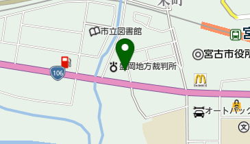 盛岡地方検察庁宮古支部の地図画像