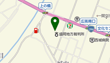 盛岡地方検察庁一関支部の地図画像