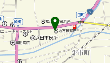 松江地方検察庁浜田支部の地図画像