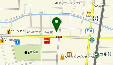 キングラム 花堂店の地図画像