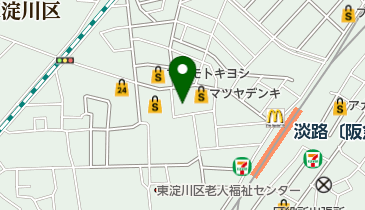 キングラム 阪急淡路駅店の地図画像